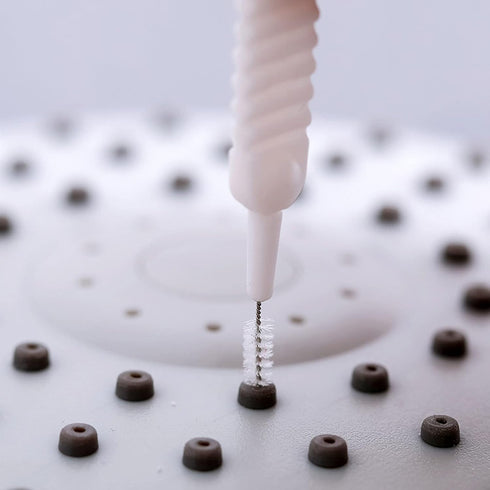30pcs Shower Nozzle Cleaning Brush Anti-Clogging for Shower Head Cleaning Brush for Pore Gap Clean with Nylon Bristle Non-Slip Handle by Alnorte...