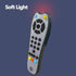 Kids Musical TV Remote Control Toy with Soft Light and Sound, Adjustable Volume Early Education Learning Remote Toy with English,French,Spanish Gi...