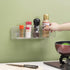 Plastic Wall Mount Organizer, Clear Adhesive Storage Box Organizer No Drilling Hang Walls/Doors for Kitchen, Bathroom, Bedroom, Cabinet, Office, C...