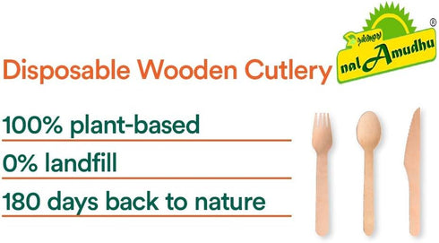 Disposable Wooden Spoon | Eco Friendly, Biodegradable, Compostable, Eco-Friendly (140MM)...