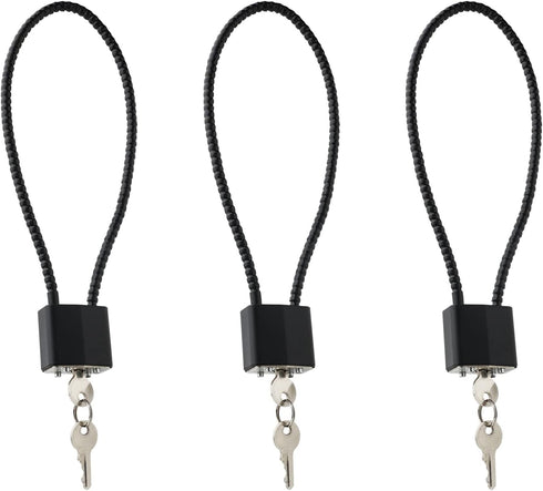 Cable Gun Locks with Keys - Keyed Alike 15" Cable Gun Safe Lock CA DOJ Approved for Pistols, Handguns, Rifles, and Shotguns, Home, Storage Firearm...