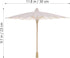 Toyvian 2 Pcs White Parasol Umbrella Chinese/Japanese Decorative Umbrella DIY White Paper Parasol Umbrella for Crafts, Photo Props (30cm, Random S...