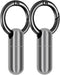 2PCS Micro Keychain Pill Holder, Portable Mini Size Titanium Alloy Pill Box Case, Waterproof & Lightweight Keychain Pill Container for Emergency O...