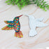 2Pcs Art Hummingbird Home Decor Wall Art Hanging Hardware Handicraft Pendant Metal Wall Art Decor Garden Decoration Orange Blue...