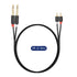 J&D Dual 1/4 inch TS to Dual RCA Stereo Audio Interconnect Cable, Gold Plated Audiowave Series 2 x 6.35 mm Male TS to 2 RCA Male PVC Shelled Adapt...