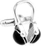 Men's Black And Silver Music Listening DJ Headphone Rock Headset Cufflinks...