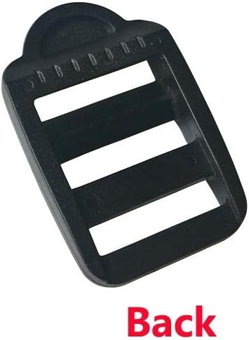30 Pcs 5/8" (15mm) Plastic Tension Locks Triglide for Belt Backpack Camping Bag Belt Suitcase, Black...