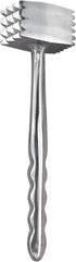 HIC Kitchen Heavyweight Meat Tenderizer Ice Cracker Marinating Prep Tool, Double Sided, Heavyweight Aluminum...