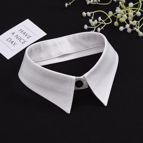 Fake Collar Detachable Dickey Collar Lapel Choker Peter Pan Necklace False Collar and Wrist Cuffs Detachable False Sleeves (Type 1), One Size...