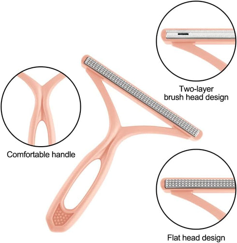 Portable Scraper-Remover of Cat and Dog Hair from Furniture, Carpets - Electrostatic Brush. Cleaning of Fabric from Cats Hair, Dogs Lint and Fluff...