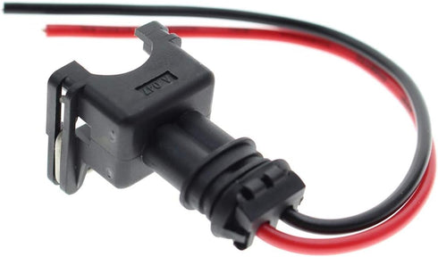 Fuel Injector Connector EV1 OBD1 Plug Wire Harness Pigtail Wiring Loom Clip Cut & Splice 2-Wire Female - 8pcs...