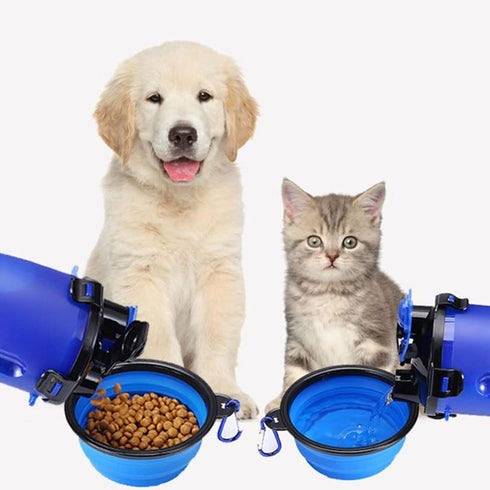 Collapsible Dog Bowl, 4 Pcs Collapsible Dog Water Bowls for Dogs Cats, Portable Pet Feeding Watering Dish for Walking Parking Traveling with Carab...