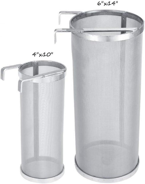 JoyTube 4"x10" 300 Micron Spider Strainer Mesh Hops for Home Beer Brewing Filter Kettle...