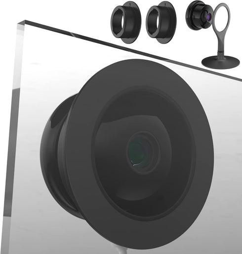 Window Mount for Google Nest Camera Indoor, Through Window Use Nest Cam, No Indoor Reflections (Black/Pack of 2)...