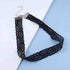 Goth Black Stretch Choker Necklace Black Lace Choker Necklace Minimal Elastic Collar Necklace Short Black Lace Necklace Jewelry for Woman and Girl...