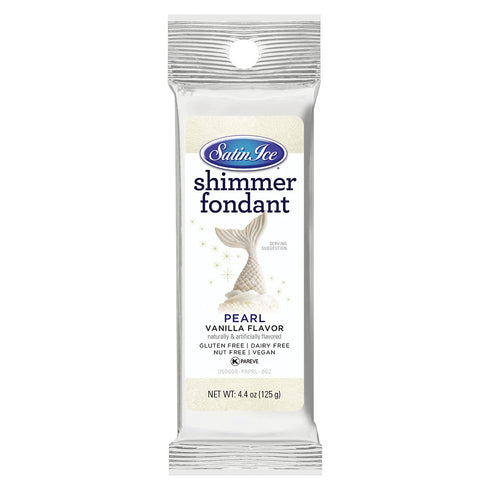 Satin Ice Pearl Shimmer Fondant, Vanilla, 4.4 Ounces...