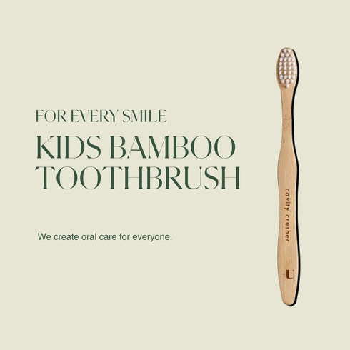 Plus Ultra Kids Bamboo Toothbrush - Biodegradable, Eco-Friendly & BPA Free Soft Bristle Toothbrush for Kids - Dentist-Approved All-Natural Toothbr...
