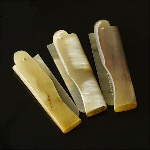 1 Pcs Yak Horn Comb Foldable Yak Horn Comb Pockets Clip Moustache Beard Styling Tool Portable Comb Hairdressing Hair Hair Care Tools Hair Styling ...