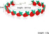 Cute Fruit Choker Necklace for Women Embroidered Strawberry Peach Grape Collar Clavicle Chain Necklace Teen Jewelry Gift...