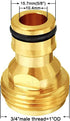 Joywayus 3/4” GHT Male Garden Hose Quick Connect Adapter Brass Connect Fitting?Pack of 4?...
