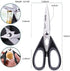 Kitchen Shears Scissor & Cooking Scissors - Sharp Blades, Professional Stainless Steel Scissors for Food Meat Poultry Vegetable - Dishwasher Safe ...