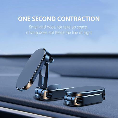 Magnetic Phone Holder for Car,Foldable Phone Mount Multi-Functional 360°Rotation,Magnet for car Dashboard Phone Holder Magnetic Car Mount for iPho...