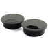 HJ Garden 2pcs 2.8"L x 2.8"W inch Desk Wire Cord Cable Grommets Hole Cover for Office PC Desk Cable Cord Organizer Plastic Cover Black...