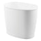iDesign Kent BPA-Free Plastic Oval Waste Basket - 12" x 8" x 10", White...
