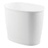 iDesign Kent BPA-Free Plastic Oval Waste Basket - 12" x 8" x 10", White...