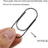 HAHIYO Paper Clips 2 inches (50mm) Length Black Wide Paperclips Vinyl Coated Prevent Scratching Tearing The Pages Sturdy for Bookmark Organize Hom...