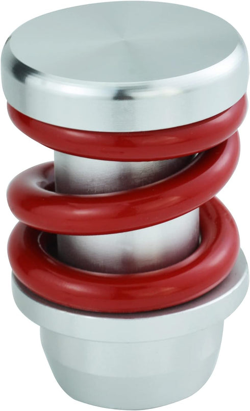 Gear Shifter Knob Spring Car Shift Stick Handle Aluminum for Most Manual Automatic Vehicles (Silver Red)...