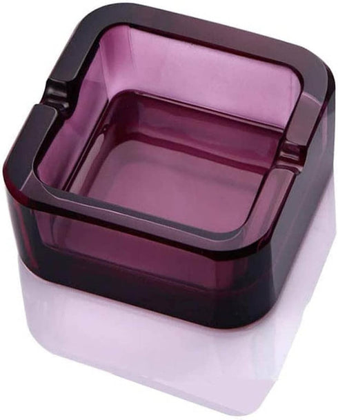Ashtray, Crystal Glass Ashtray (Purple, large)...