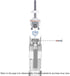 Electric Toothbrush Metal Shaft/Link Rod Parts/Vibrating Tip with Sensor Wire Compatible with Philips HX9900, HX6800, HX7500, HX751v, HX9690 Serie...