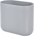 iDesign Cade Oval Slim Trash, Compact Waste Basket Garbage Can for Bathroom, Bedroom, Home Office, Dorm, College, Matte Gray...