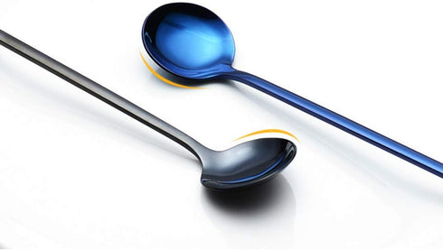 Gold 6PCS Stainless Steel Long Handle 9.45-Inch Iced Tea & Coffee Spoons...