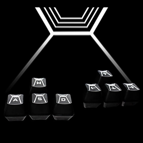 HUYUN W A S D Replacement Key Caps Replacement for Logitech G910 Keyboard Romer-G Switch...