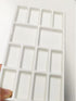 14 Wells Ceramic Artist Paint Palette - 8 Inch Porcelain Watercolor Painting Palette Ceramic Mixing Tray for Painters...