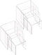 6-Pack Clear Acrylic Display Risers, Showcase Shelf for Figures, Cupcakes and Jewelry Display Stands, 3 Large Size - 3'' x 4'' x 5''...