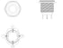 Latching Push Button Switch 36V Waterproof Stainless Steel Metal 3/4" Mounting Hole Blue LED SPST Switch for Electrical Equipment, 2 Pcs, Flat Rou...