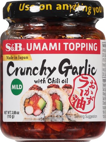S&B Chili Oil with Crunchy Garlic, 3.88 Fl Ounce...