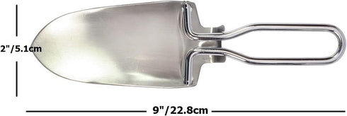 Stainless Steel Folding Trowel, Lightweight Mini Garden Trowel Great for Light Gardening and Camping, Comes in a Holster...