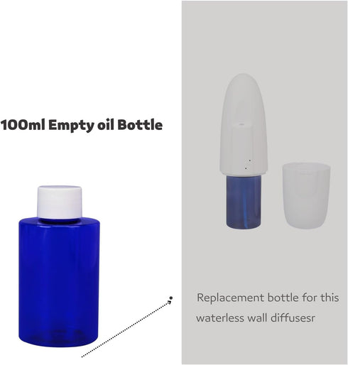 Empty Bottle 100ml for Scent Diffuser, Replacemtne Oil Bottle - Plastic...