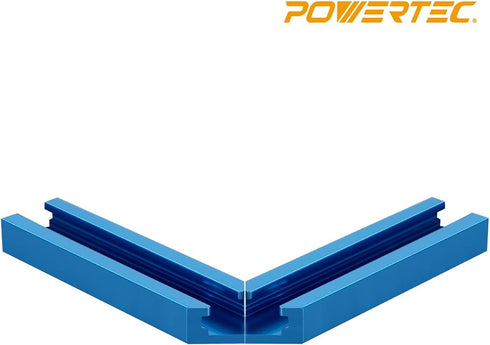 POWERTEC 71704 3" T-Track Intersection Kit with Predrilled Mounting Holes & Wood Screws, 2 Sets, For Universal T track, Aluminum T Track Accessori...