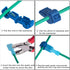 120Pcs/60Pairs T Tap Wire Connectors, Quick Splice Electrical Wire Terminals Connectors, Insulated Male Quick Disconnect Spade Terminals Assortmen...