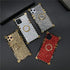 for iPhone 12 Pro Max 6.7" Bling Case Luxury Box Trunk Design Glitter Cute Gold Corner Soft TPU Cover with Ring Kickstand Holder Phone Skin,Gray...