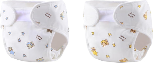 Reborn Baby Dolls Cloth Diapers for 17-22 inch Reborn Dolls Pack of 2 Pieces(Yellow&Blue)...