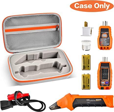 ALLPRIMO Case Compatible with Klein Tools ET310 AC Circuit Breaker Finder & 80041 Outlet Repair Tool Kit & RT250 GFCI Receptacle Tester. Electrica...