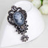 Vintage Princess Frame Crystal Cameo Brooches Pins Set for Women (a)...