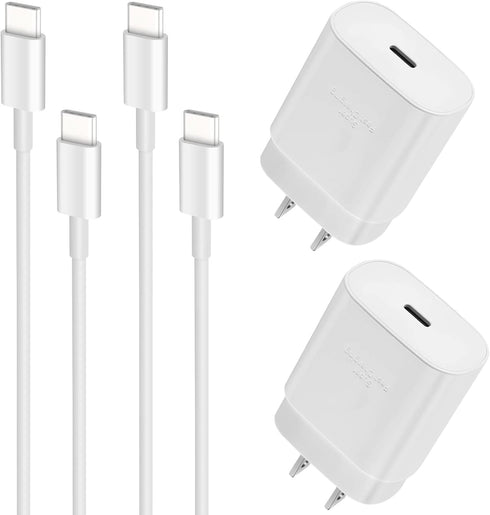 USB C Fast Charger, 25W Super Fast Charger Type C Wall Charger Block with Android Phone Charger 8FT Cable for Samsung Galaxy S22/S22 Ultra/S22+/S2...