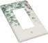 Green Leaf Flower Butterfly Birds Light Switch Cover Decorative 1 Gang Wall Plate Single Rocker Switch Plate Outlet Covers for Home Kitchen Bedroo...